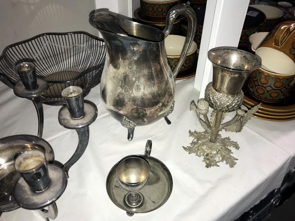 An interesting lot of silver plate items - Image 7 of 7
