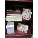 A quantity of pretty boxes & photo album,