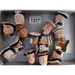 15 Ralph Wood miniature Toby jugs