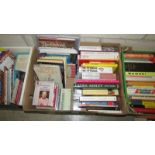 A mixed lot of books including biographical, music etc., and some study book tapes.