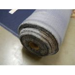 A large roll of blue fabric, 2.35 cm wide approximately 40 metres.