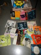 A quantity of single 45rpm records including Frankie Lane and show tunes etc.