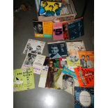 A quantity of single 45rpm records including Frankie Lane and show tunes etc.