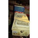 2 boxed sets of Beatrix Potter 'Friends of Peter Rabbit' books and Harry Potter and the Half Blood