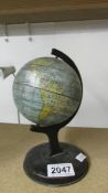 A small vintage globe.