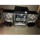 X Bass music centre Hi-Fi system and speakers