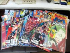 Approx 30 DC Comics including JLA 1-8, 10-14, Robin 1 etc.