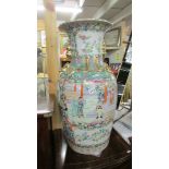 A large Chinese pedestal vase.