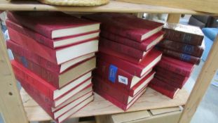 A large collection of medical reference books.