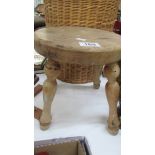 A milking stool.