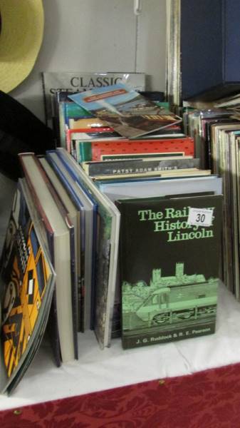 A mixed lot of railway related books.