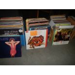 A large quantity of LP records