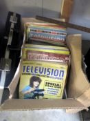 A box of 1970/80's television servicing construction/development magazines