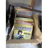A box of 1970/80's television servicing construction/development magazines