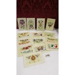 A good lot of silk embroidered WW2 postcards.