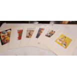 Collection of 8 pop art prints circa 1990s artist's include Mel Ramos, Richard Lindner, Jim Dine,