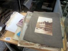 Quantity of misc. ephemera including sepia photographs, letters etc.