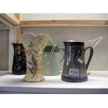 5 various jugs by Arthur Wood, Royal Doulton Titanian F D4777 etc.