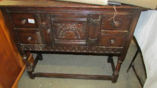 An old oak cabinet.