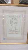 Pablo Picasso (1881-1973) Lithographic plate signed print Manolo Hugnet Musee D' Art Moderne Ceret