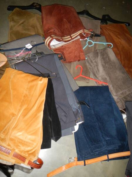 In excess of 10 pairs of men's trousers including cord, various styles and sizes. - Image 2 of 2