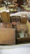 A box of 1930's doll house furniture.