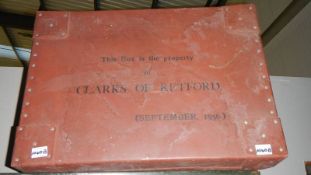 A Clarks of Retford transport box dated September 1956, No 3109.