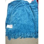 3 Chenille table cloths and a fleece throw.