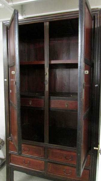 An old Chinese 'Marriage' cabinet. - Image 2 of 4