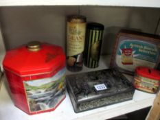 A selection of collectors tins