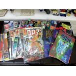 A mixed lot of comics (approx. 29) including Marvel, QC, Malibu, DC etc.