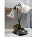 An art nouveau style Lily pad table lamp