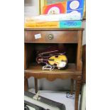 A mahogany cross banded side table.