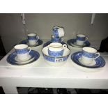 A 20 piece Victorian teaset