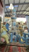 A mixed lot of seaside ornaments including light house, figures etc.