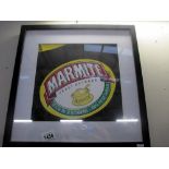 A framed and glazed Marmite print (You'll love it...