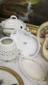 4 items of creamware including large soup tureen.