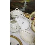 4 items of creamware including large soup tureen.