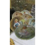 6 nursery rhyme collector's plates.