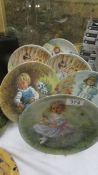 6 nursery rhyme collector's plates.