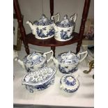 4 old Chelsea Furnivals Ltd. tea pots Rd. No.