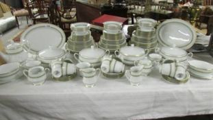 In excess of 100 pieces of Noritake 'Katrina' pattern tea and dinner ware.