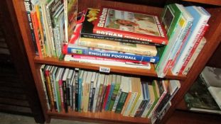 A quantity of sport related books including cricket, football etc.