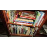 A quantity of sport related books including cricket, football etc.