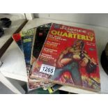 Sci-Fi comics and books including science fiction quarterley 1,