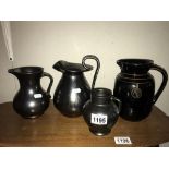 3 Prinknash jugs and 1 other