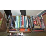 3 boxes of various books, reference, work, travel etc.