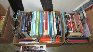 3 boxes of various books, reference, work, travel etc.