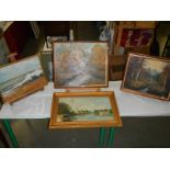 3 good oil paintings and watercolours.