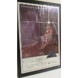 A framed and glazed Star Wars A New Hope, 1977, one sheet style A poster.